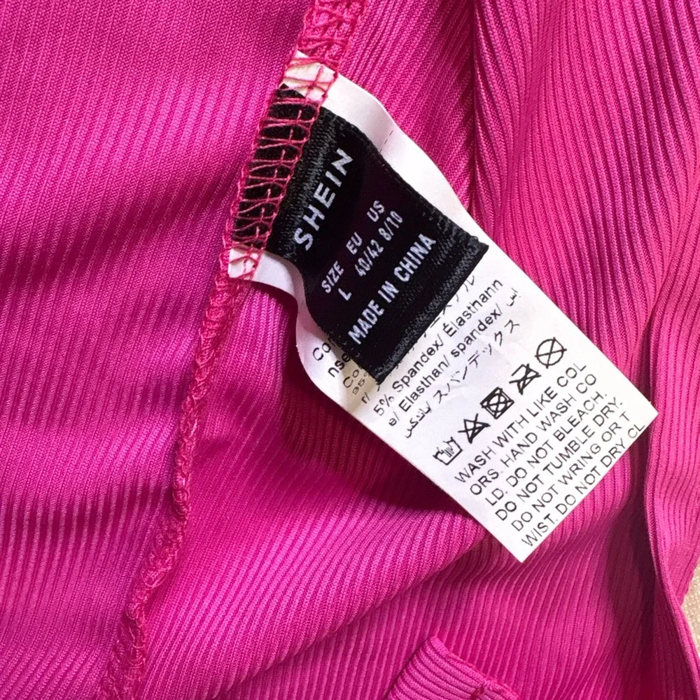 SHEIN Pink Ribbed Top - Picture 4 of 4